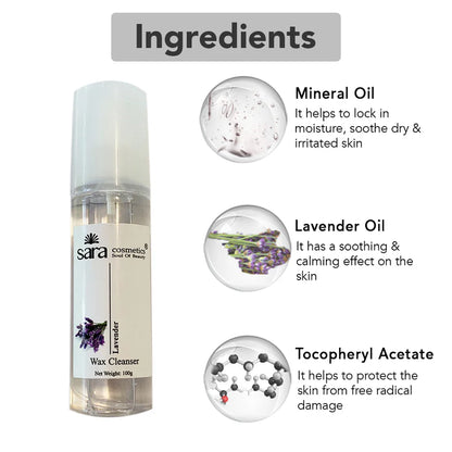 Sara Cosmetics post wax oil