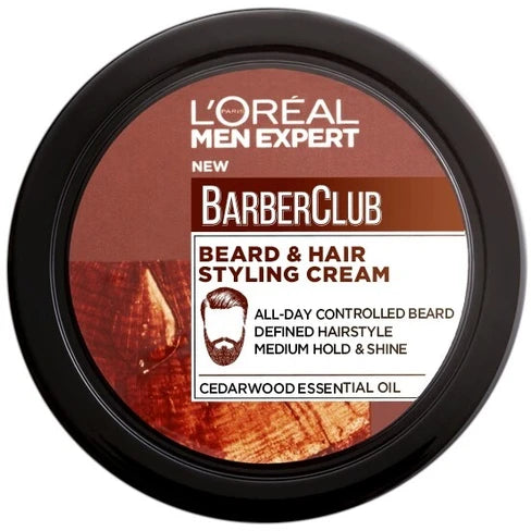 L'Oreal Men Expert Beard & Hair Styling Cream BarberClub