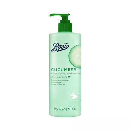 Boots Cucumber Moisturising Shower Serum 495ml
