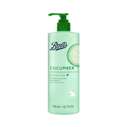 Boots Cucumber Moisturising Shower Serum 495ml