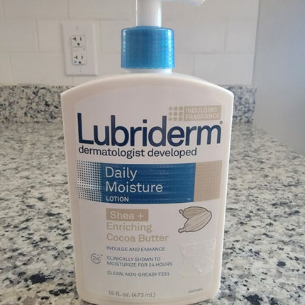 Lubriderm Daily Moisture Lotion Shea+ enriching cocoa butter 473 ml