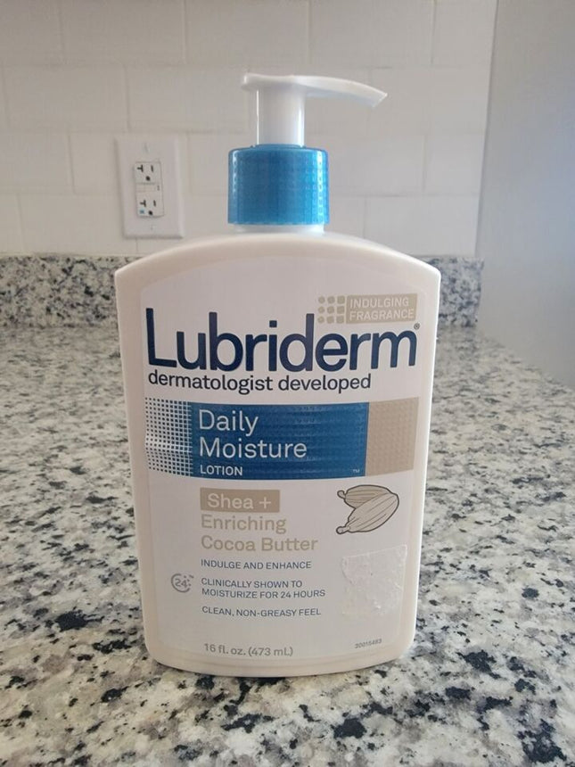 Lubriderm Daily Moisture Lotion Shea+ enriching cocoa butter 473 ml