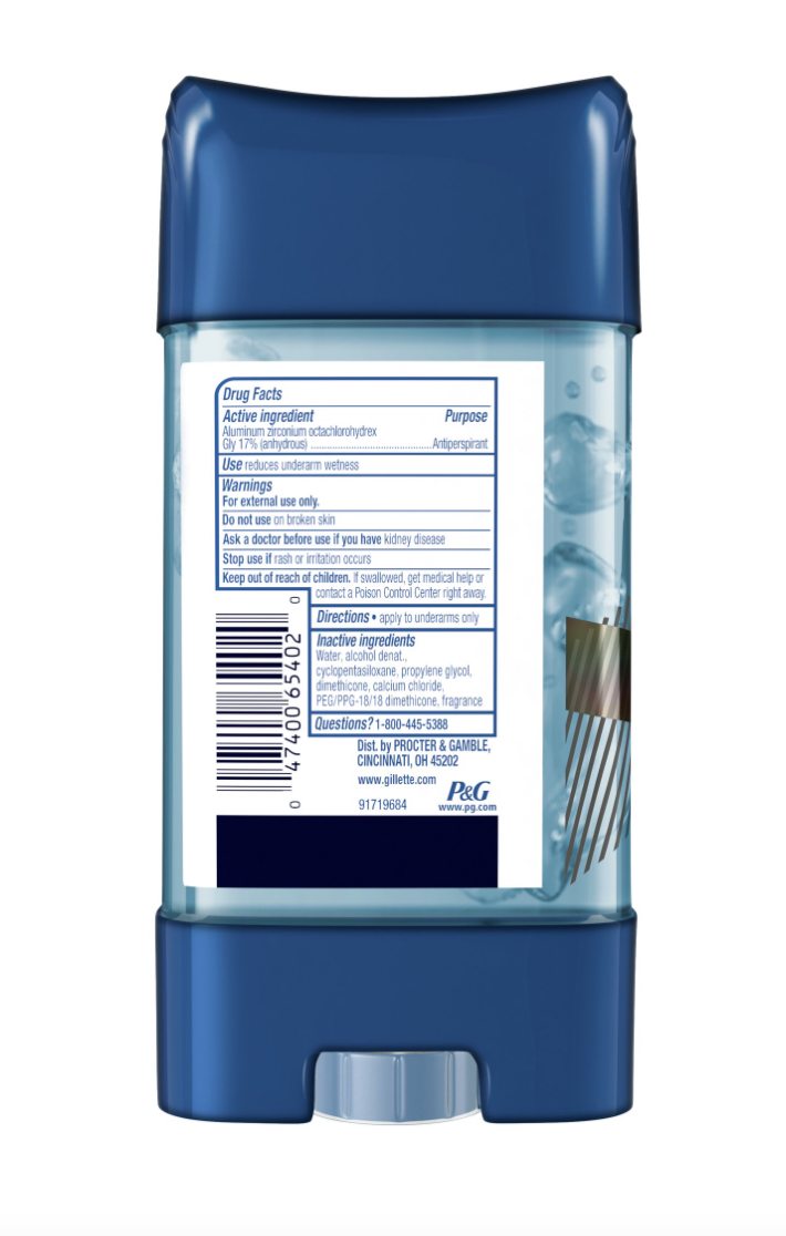 Gillette Clear+Dri-Tech Clear Shield Antiperspirant Protection