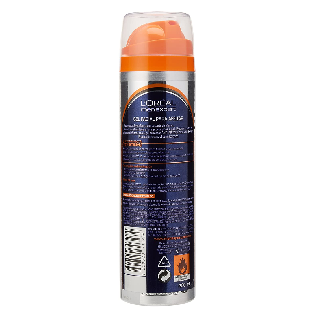 L'Oreal Paris Men Expert Anti-Irritation Shave Gel 200ml