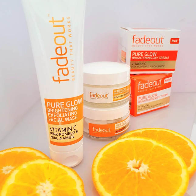 FadeOut Pure Glow Whitening Exfoliating Facial Wash