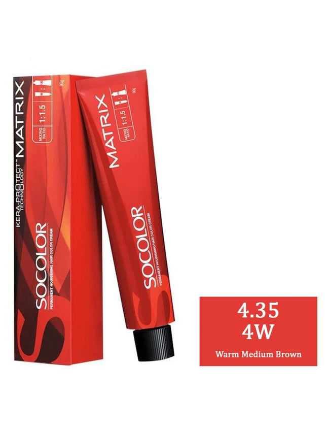 Matrix SoColor - 4W 4.35 Warm Medium Brown