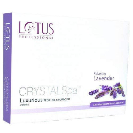 Kit relajante y rejuvenecedor de lavanda Lotus Crystal Spa