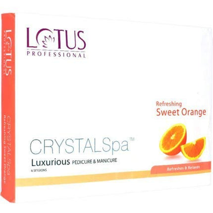 Kit de pedicura Lotus Crystal Spa con naranja dulce