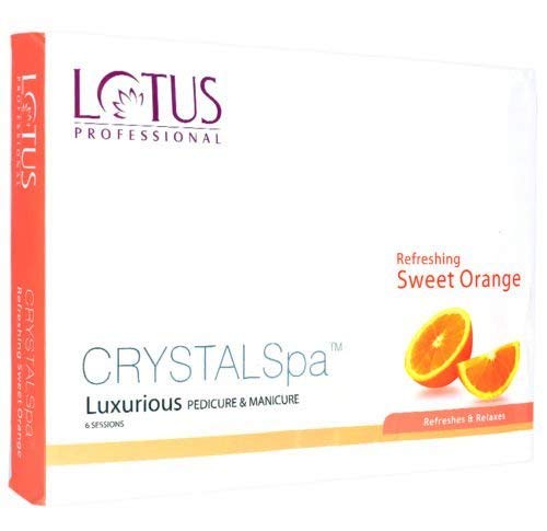 Kit de pedicura Lotus Crystal Spa con naranja dulce