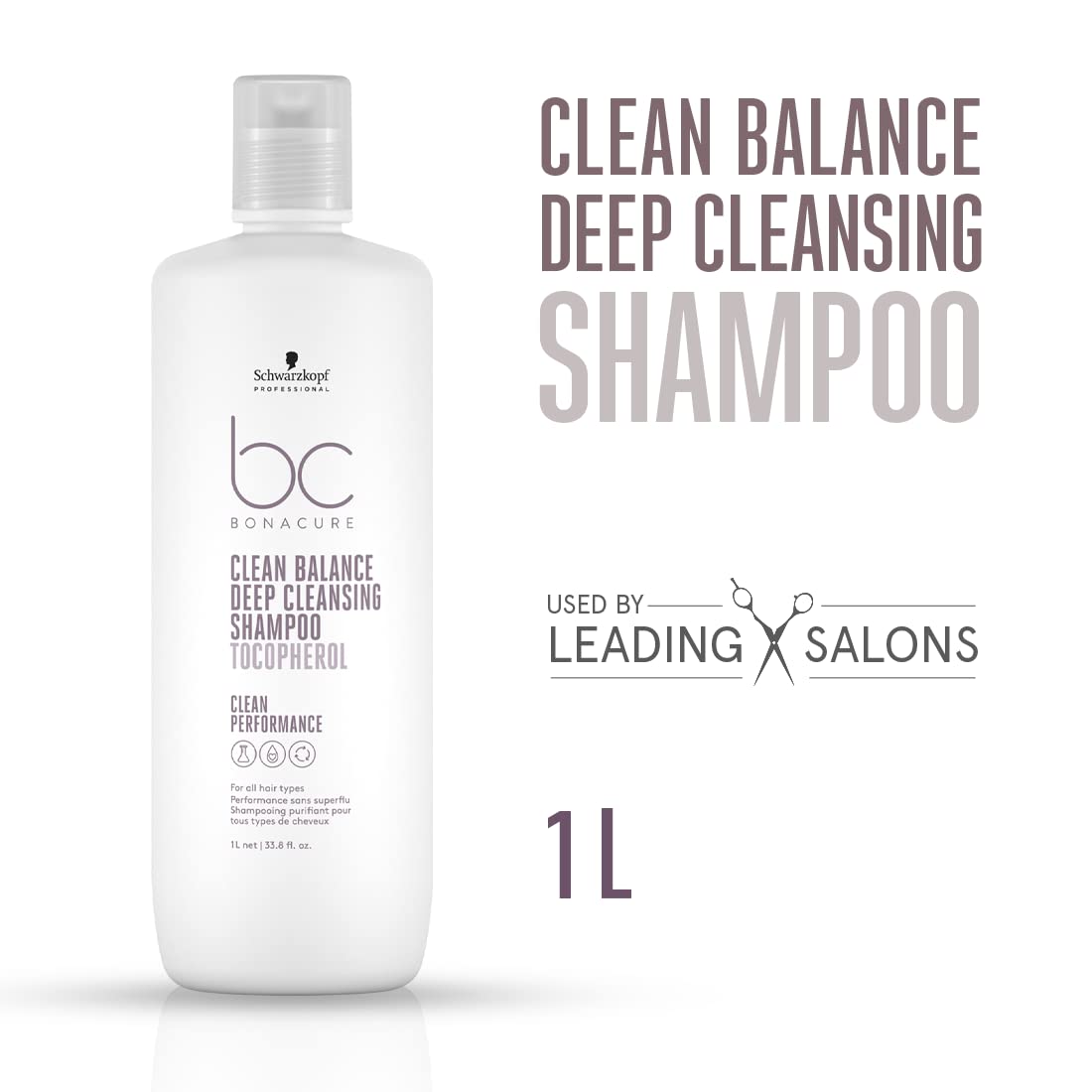 Schwarzkopf Clean Balance Deep cleansing Shampoo 1L with Pump