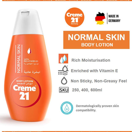 Creme21 Body Lotion for Normal Skin