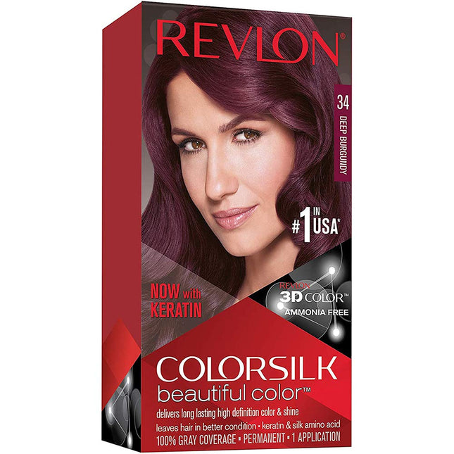 Revlon ColorSilk No.34 Deep Burgundy