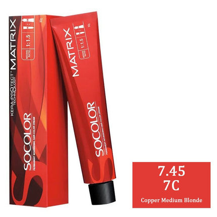 Matrix SoColor - 7.45 7C Copper Medium Blonde