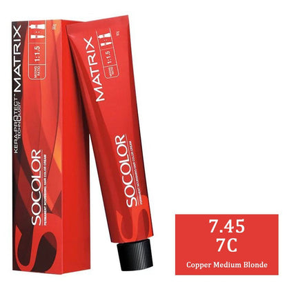 Matrix SoColor - 7.45 7C Copper Medium Blonde