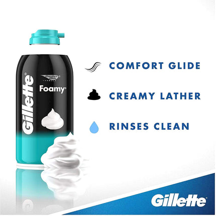 Gillette Foamy Sensitive Sensible Shave Foam