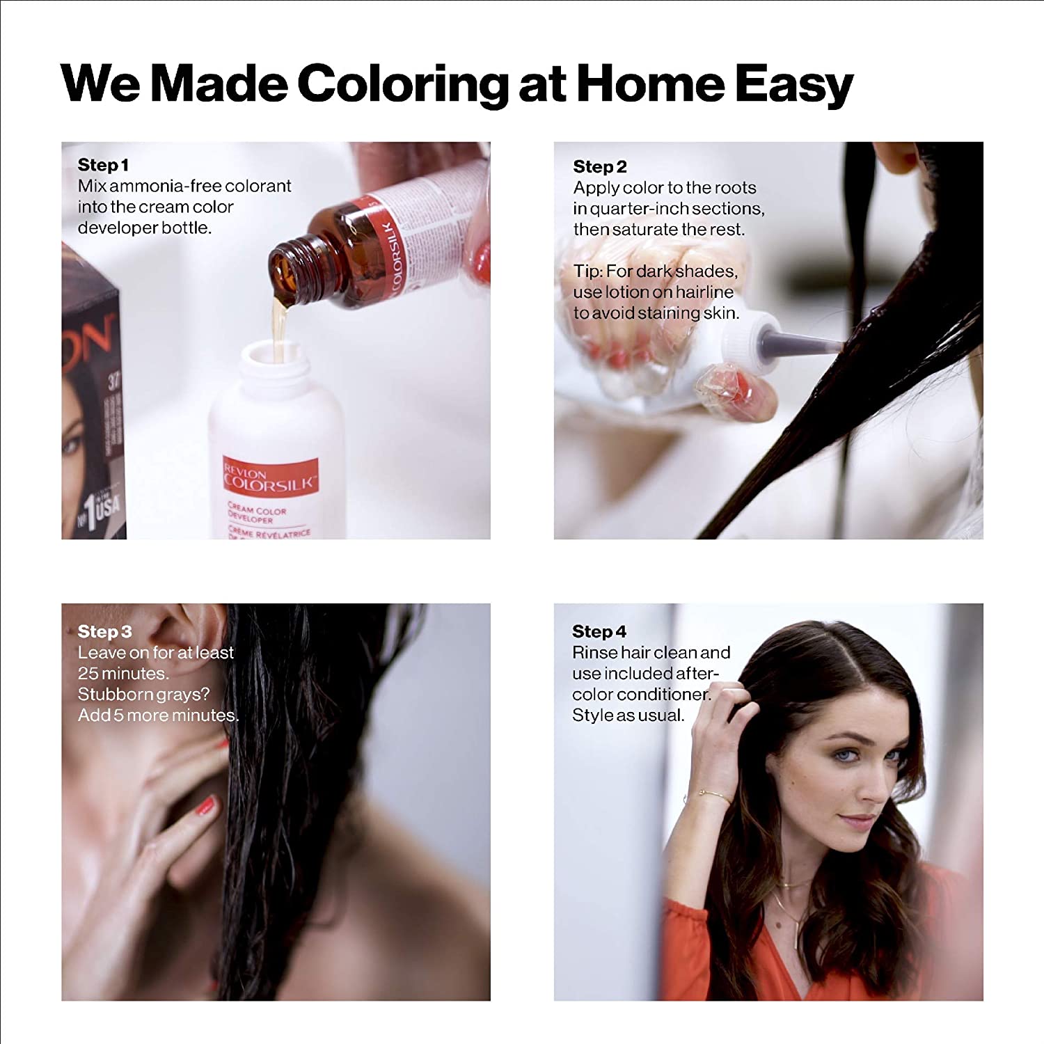 Revlon ColorSilk No.30 Dark Brown Ammonia Free