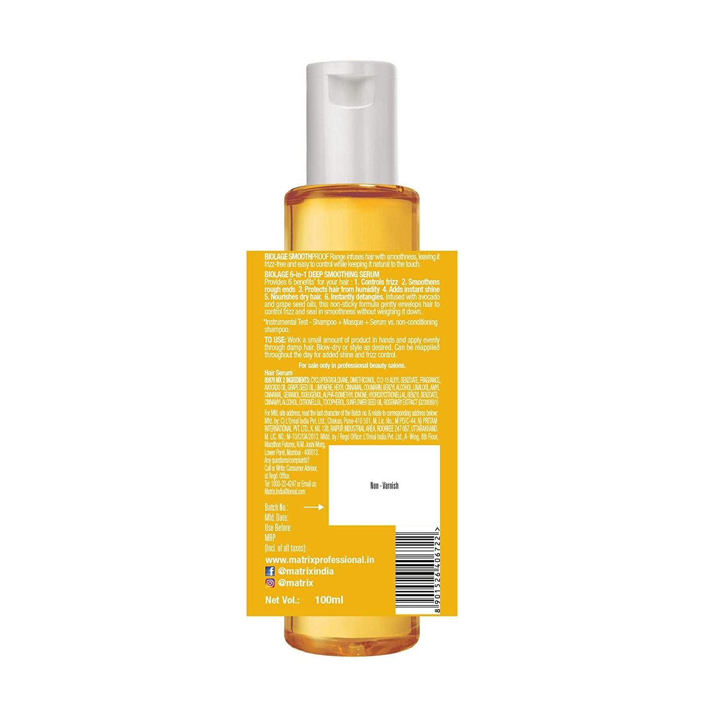 Biolage Smoothproof Deep Smoothing 6-in-1 Professional Hair Serum  