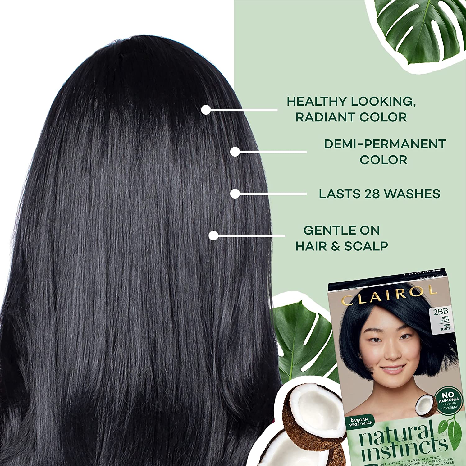 Clairol Natural Instincts Hair Color 4 Dark Brown