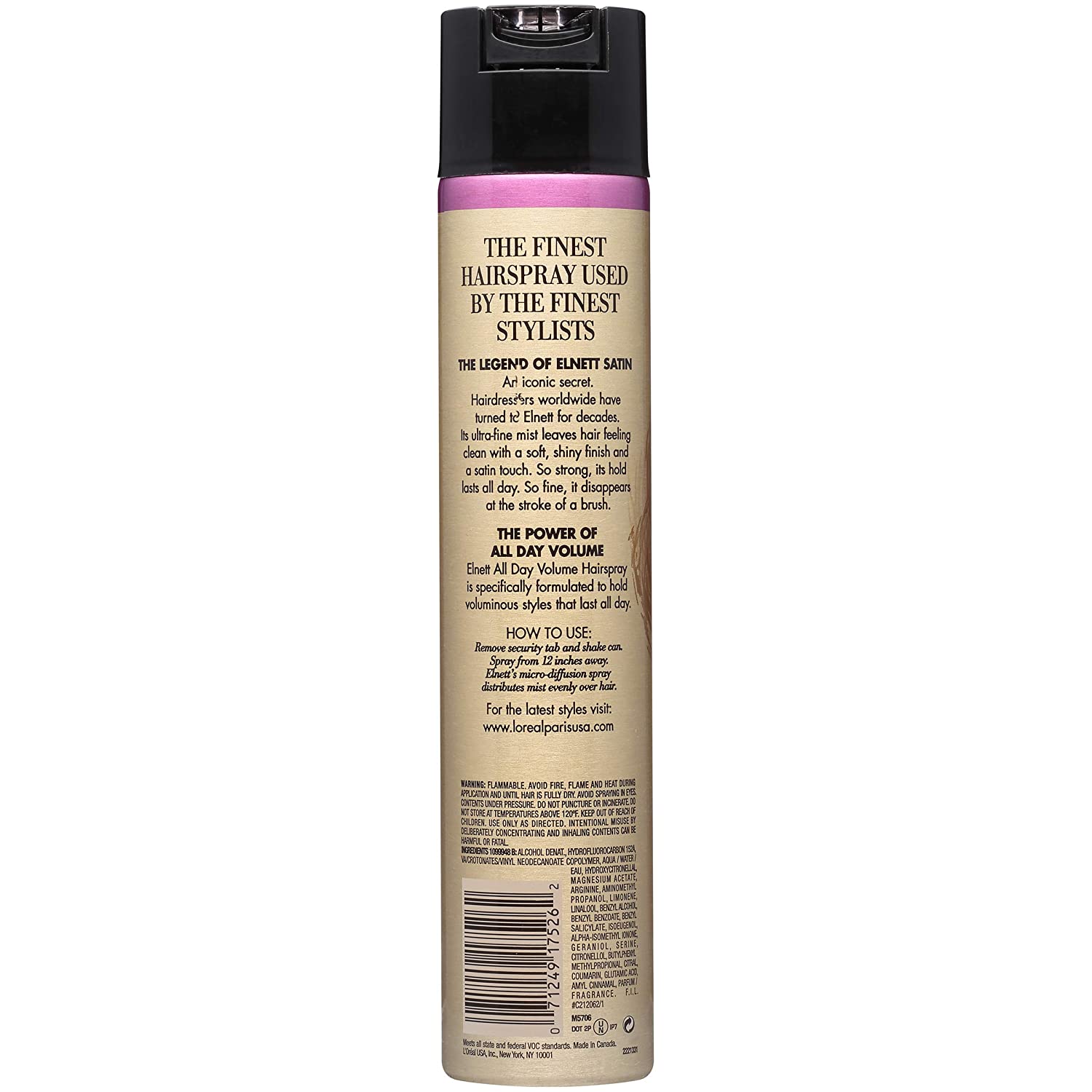 Elnett L'Oreal Paris Satin Hairspray Volume