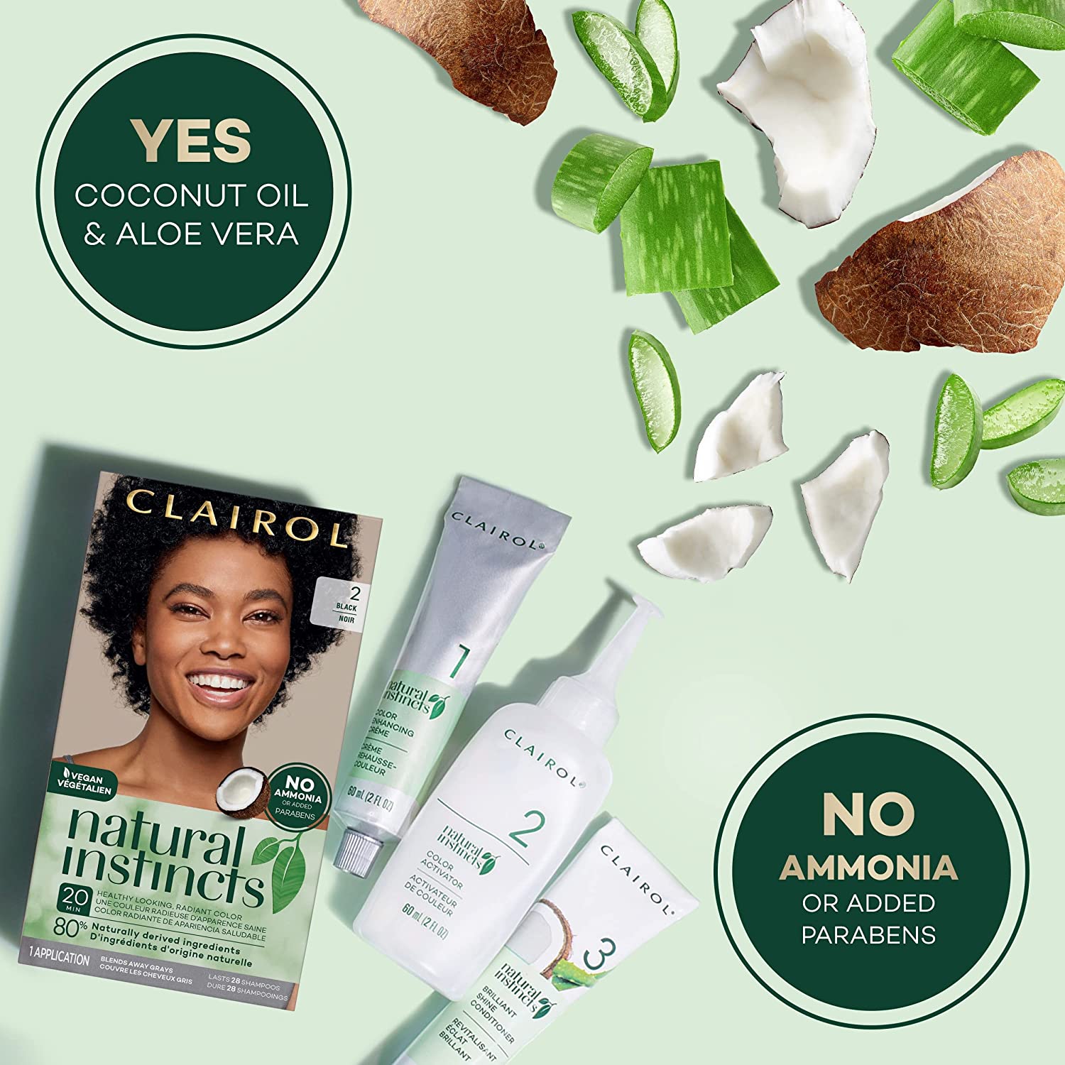 Clairol Natural Instincts Hair Color 4 Dark Brown