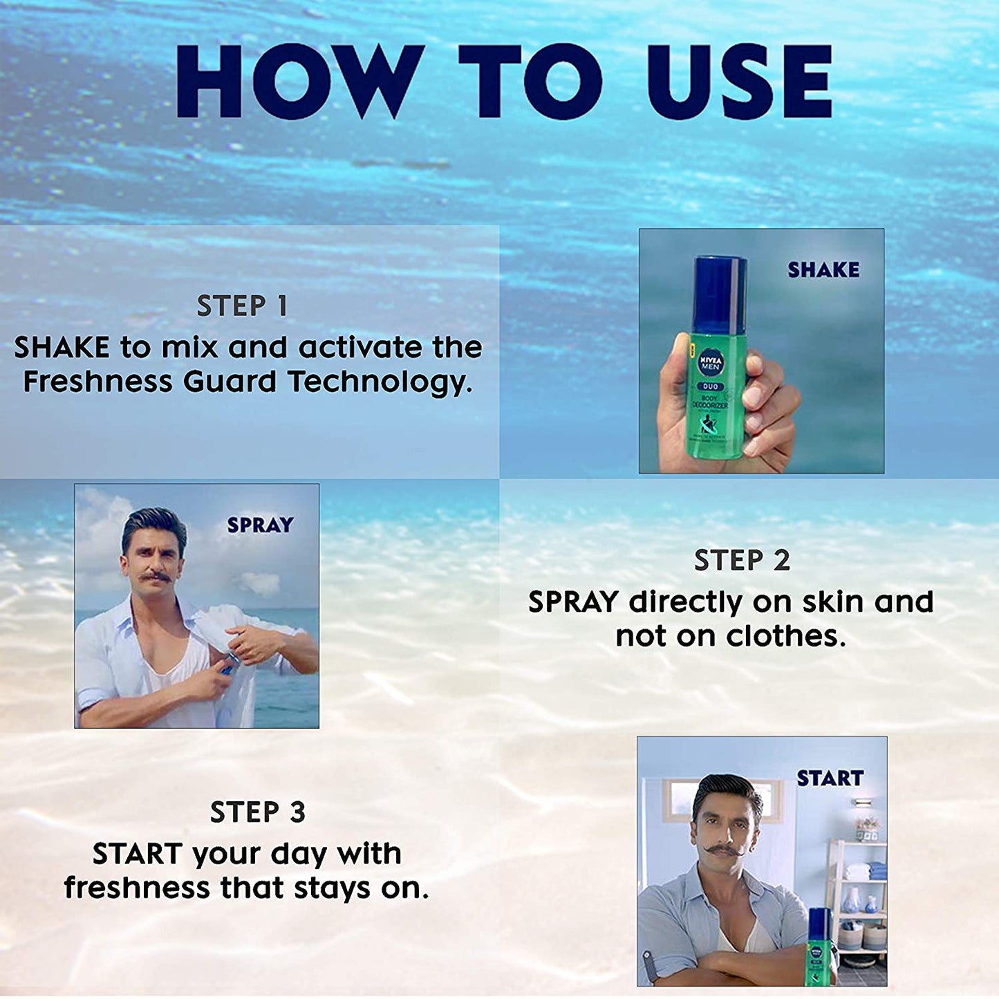 Nivea Men Duo Deodorant- Summer Fresh