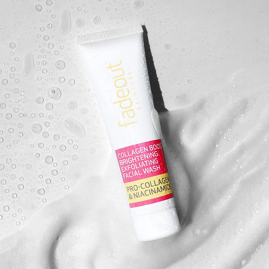 FadeOut Collagen Boost Whitening Exfoliating Facial Wash