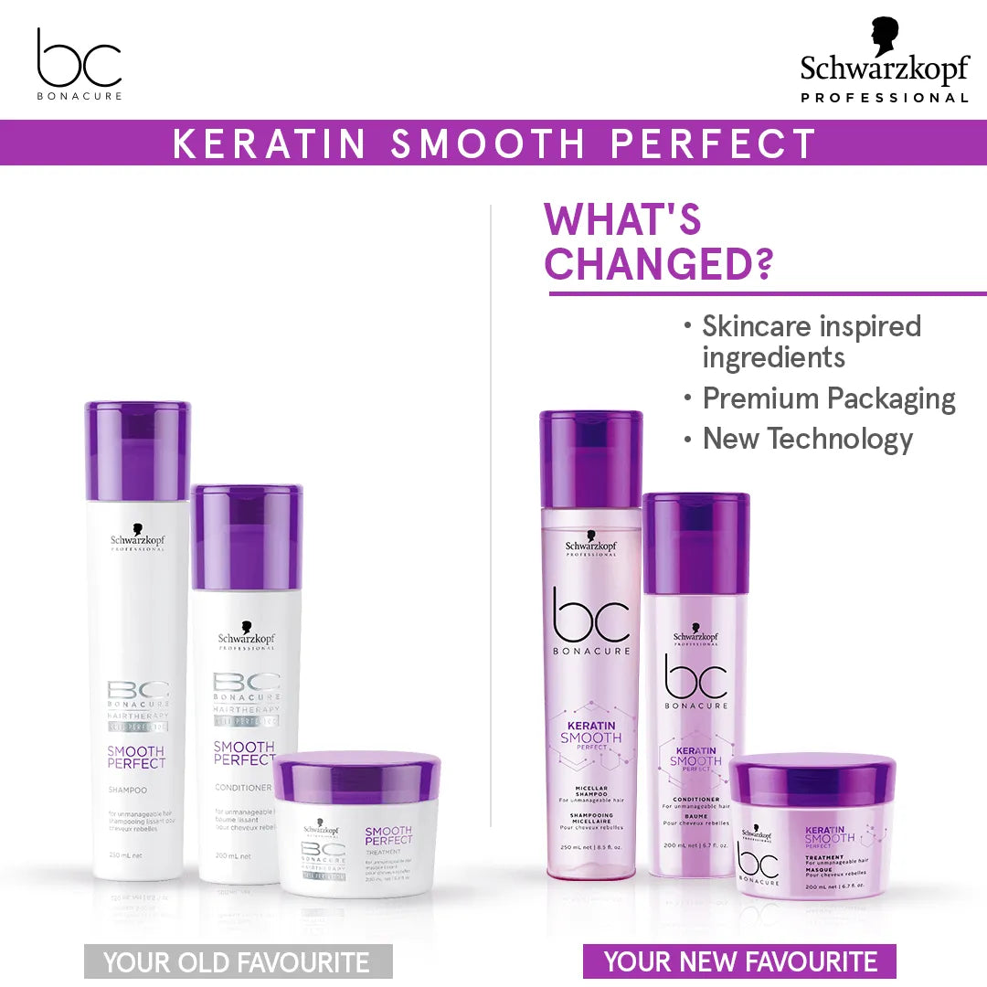 Schwarzkopf Bonacure Smooth Perfect Mask old and new