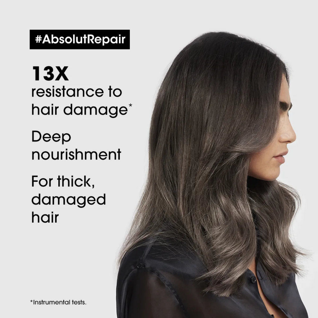 L'Oreal Professionnel Absolut Repair Shampoo 300ml, Hair Mask 250gm & Hair Serum 90ml, Serie Expert