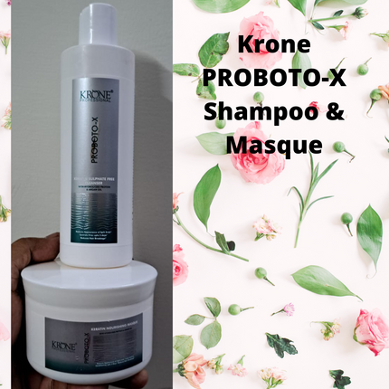 Krone Proboto-X Keratin Sulfate Free Cleanser and mask