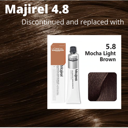 Majirel by L'oréal Shade No 4.8 Mocha Brown