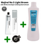 Majirel Hair Color No 5 Light Brown along with Developer and mixing Bowl Brush professional