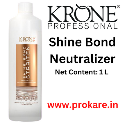 Krone Professional Shine Bond Straigening Cream & Neutralizer Combo