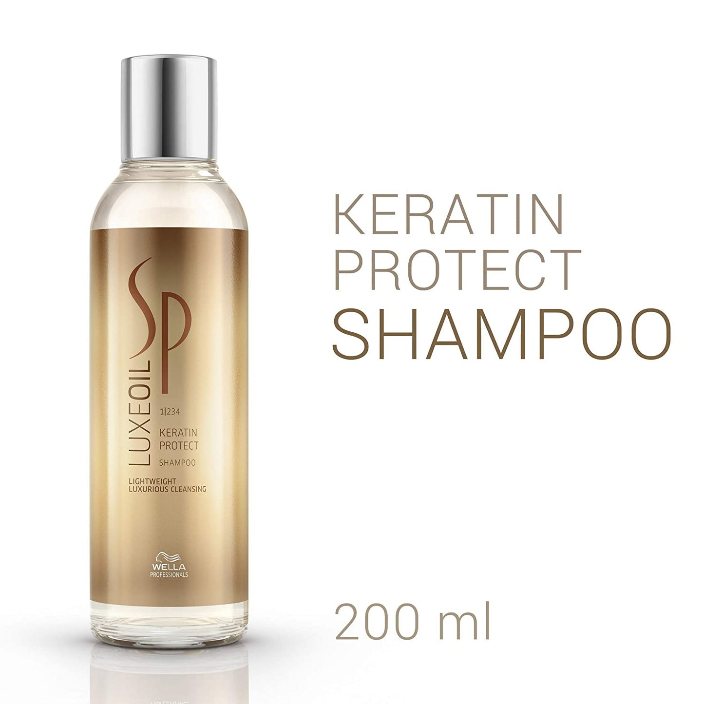 Wella Professionals SP Sp Luxeoil Shampoo 200ml and Reconstructive Elixir 30ml For Keratin Protection, 2 Pieces