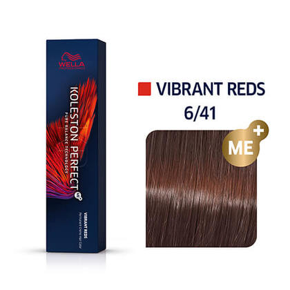 Tinte Wella Koleston Perfect 60 gm tono n.º 6/41 rubio oscuro rojizo ceniza