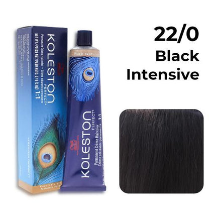 Tinte Wella Koleston Perfect 60 g, tono n.° 22/0 negro intenso